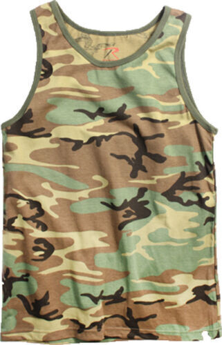 Rothco Camouflage Sleeveless Tank-Top Tactical Army Military T-Shirt