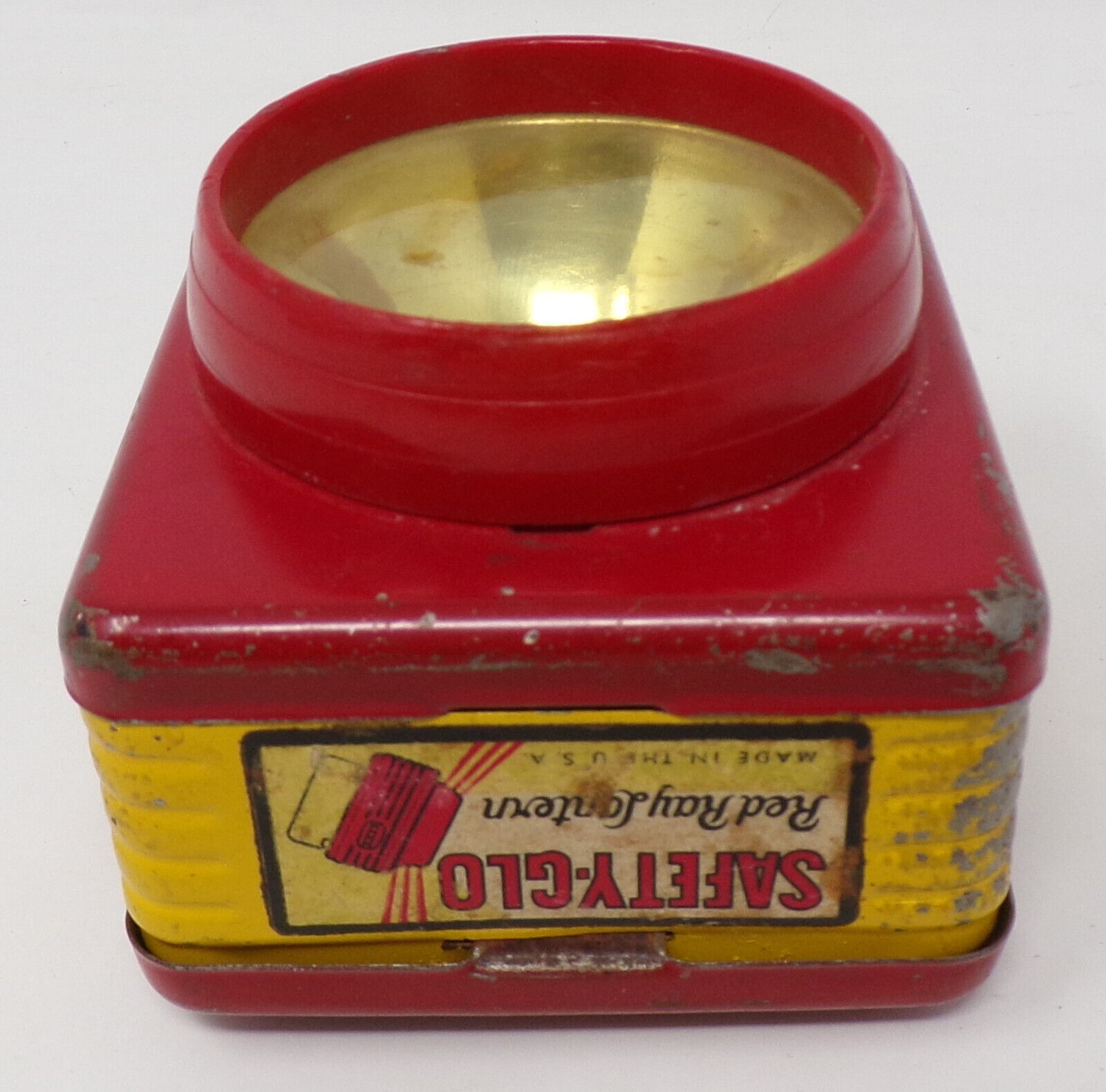 Vintage Safety-Glo Red Ray Lantern Battery Operated Lamp