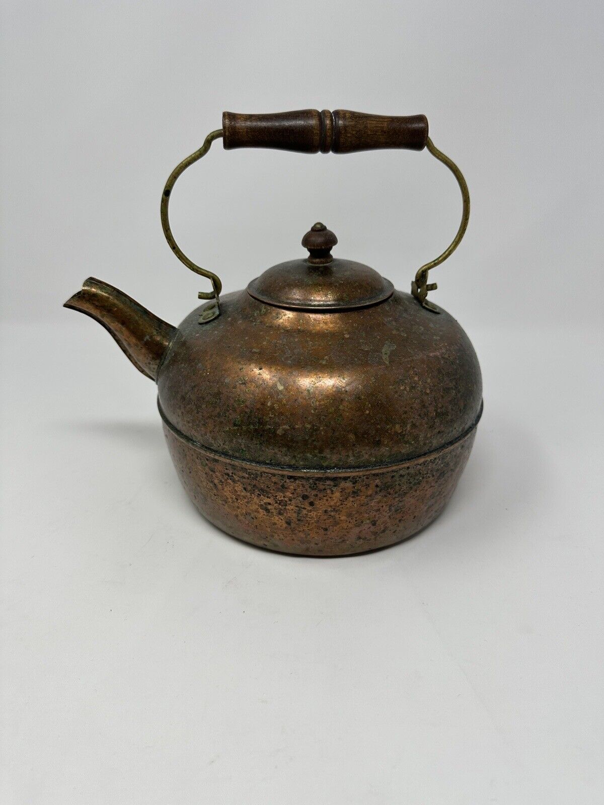 Vintage Paul Revere Ware Solid Copper Tea Pot Kettle Rome NY USA-79