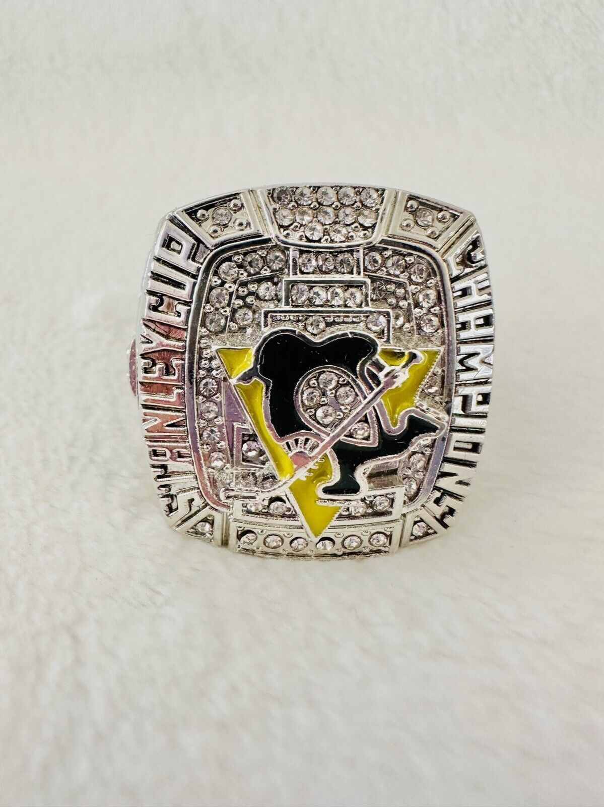 2009 Pittsburgh Penguins  Stanley Cup 18k GP Championship Ring, 🇺🇸 SHIP