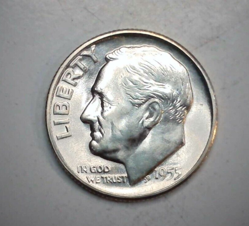 1955 S Roosevelt Dime GEM Uncirculated **SEE VIDEO** Brilliant Silver