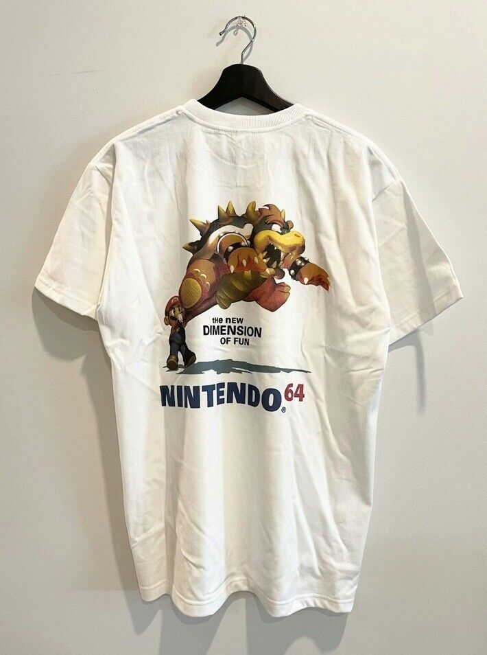 Nintendo N64 New Dimension Of Fun Vintage White T-Shirt Men\'s L