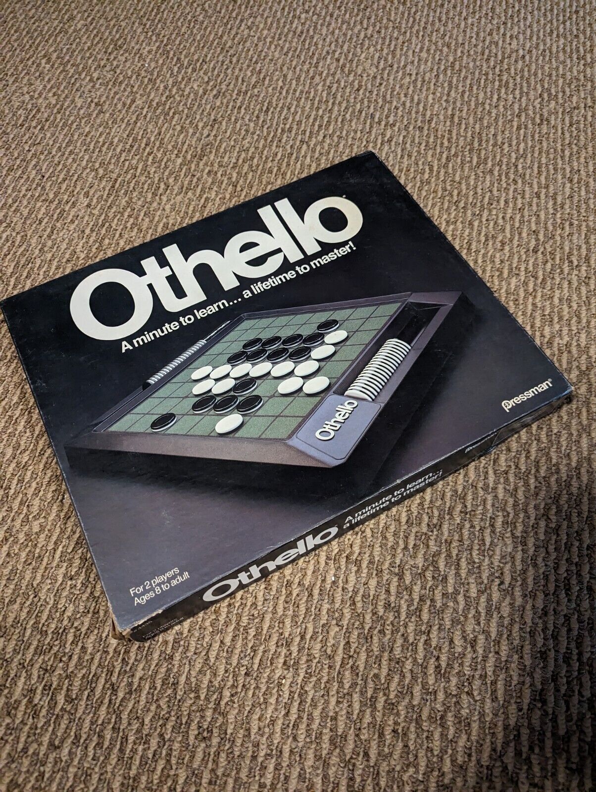 VINTAGE Othello Classic Board Game Milton Bradley 1986 Strategy NICE