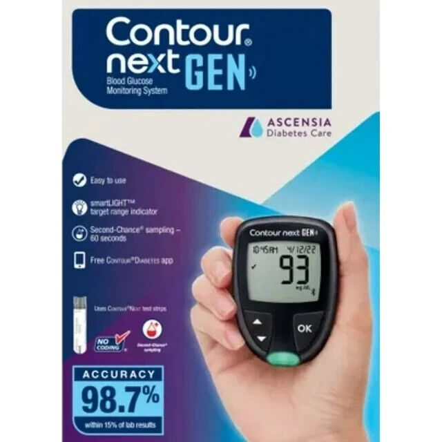 Bayer Contour Next Ez Meter with Case - Diabetic Monitor (Open Box)