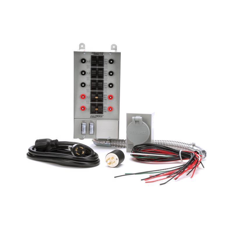 Reliance Controls 310CRK 30A 250V 10-Circuit Generator Power Transfer Kit