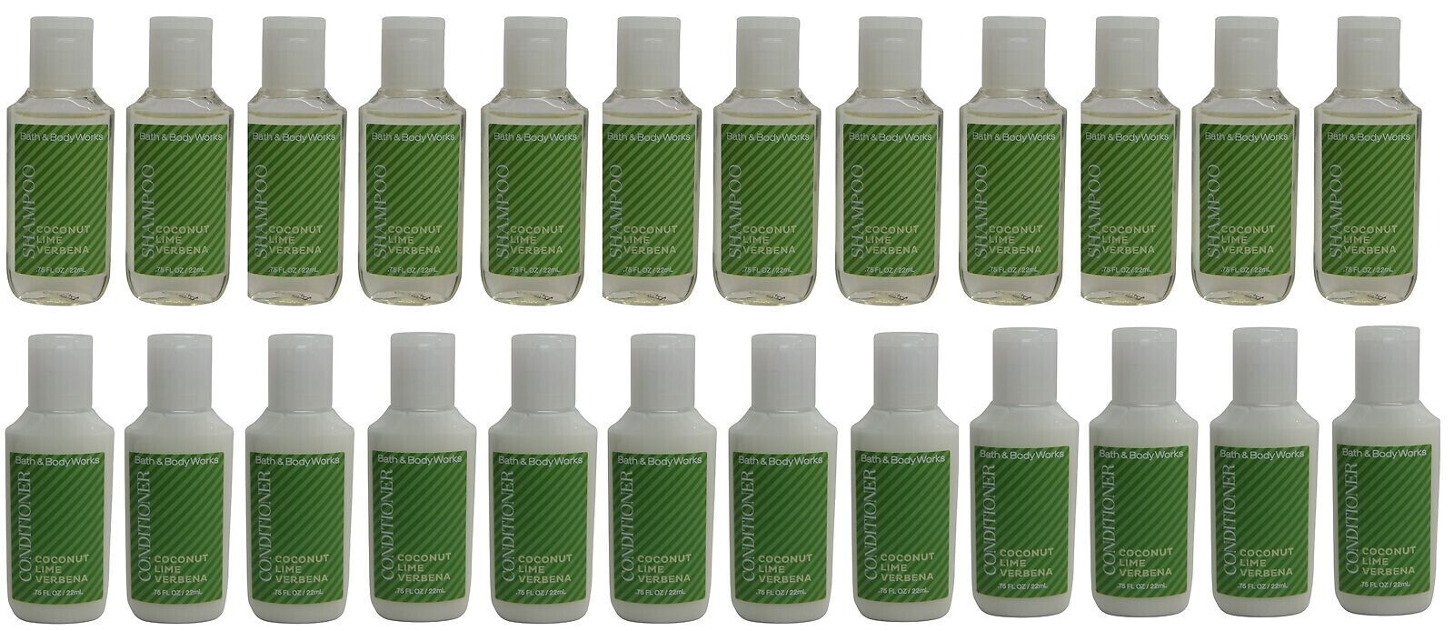 24 Pc. Lot - Bath & Body Works   Coconut Lime Verbena Shampoo & Conditioner