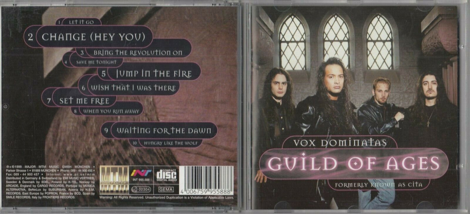 Guild Of Ages - Vox Dominatas CD 1999 ROCK METAL CITA 