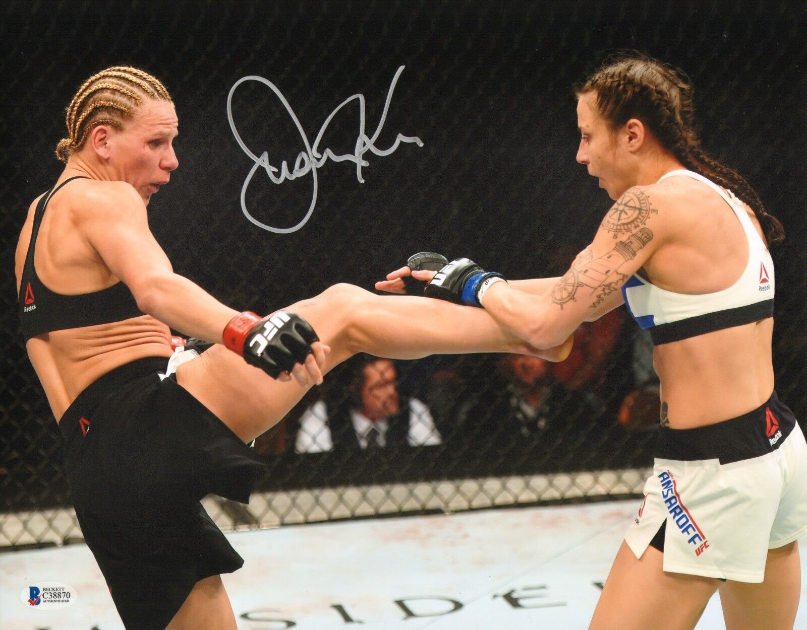 Justine Kish Signed 11x14 Photo BAS Beckett COA UFC 195 2016 Picture Autograph A