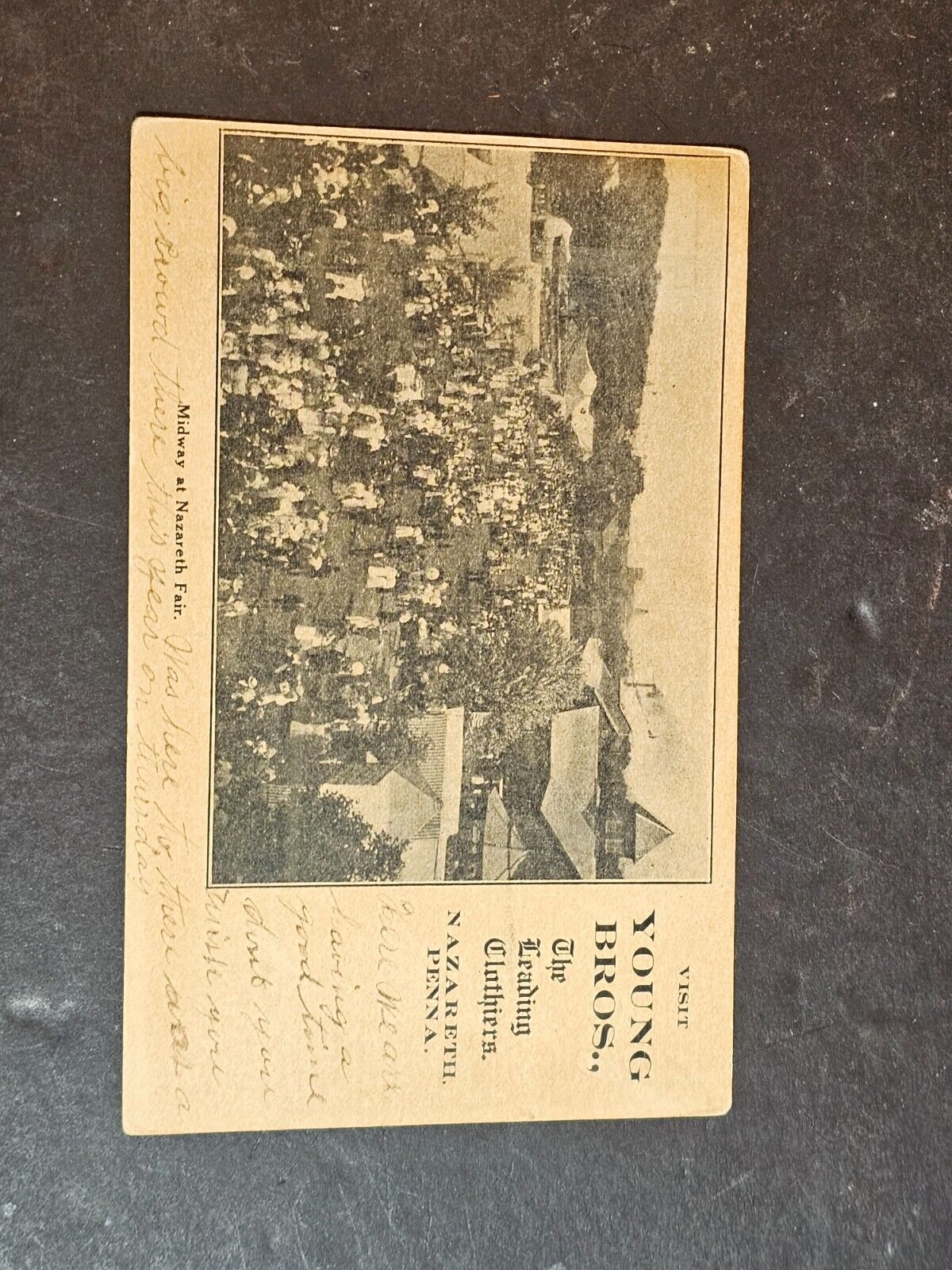 Nazareth Pa post card used young Brothers Nazareth fair