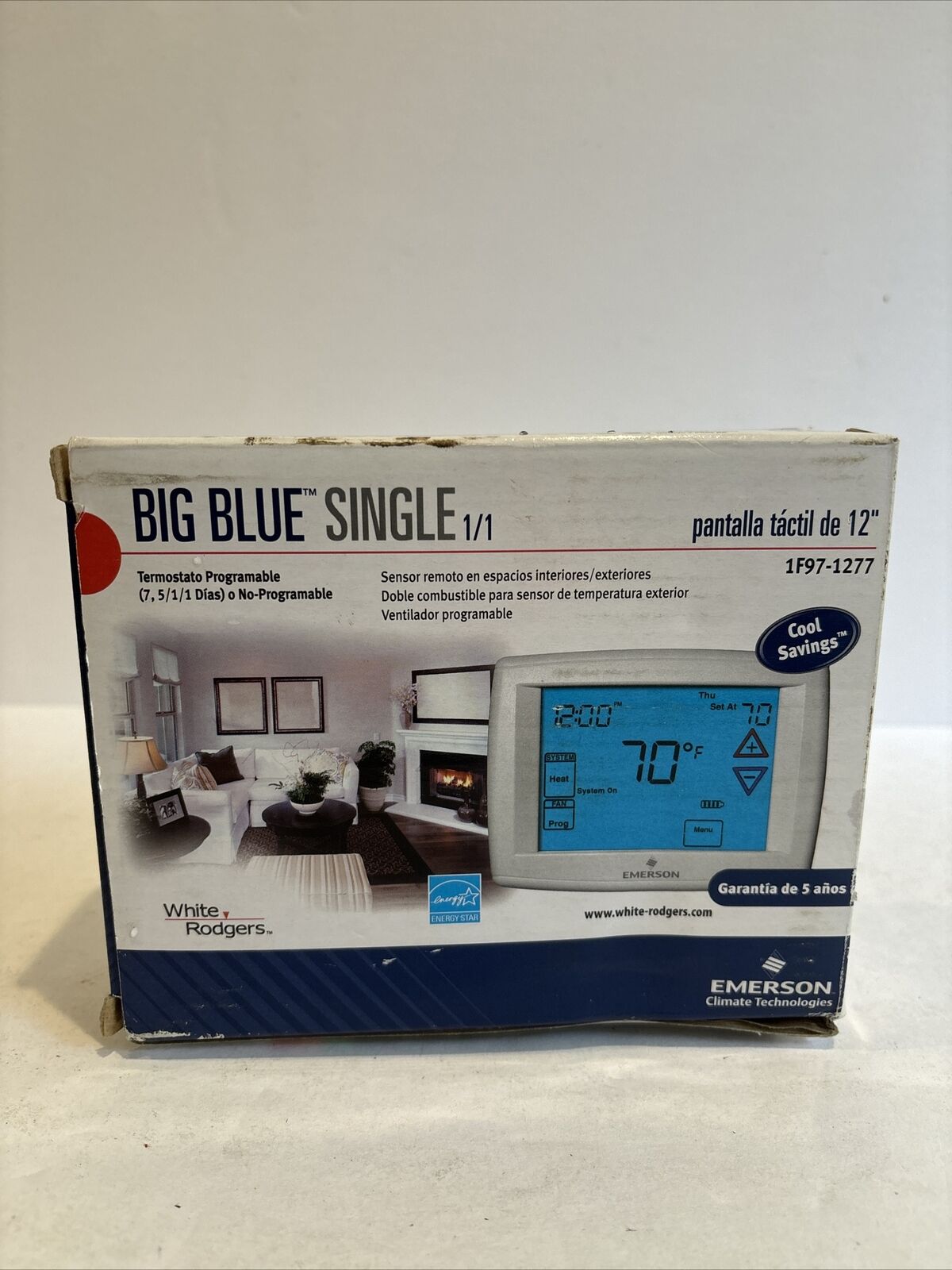 Emerson Touchscreen(6inch) 7-Day Programmable Thermostat Single-Stage
