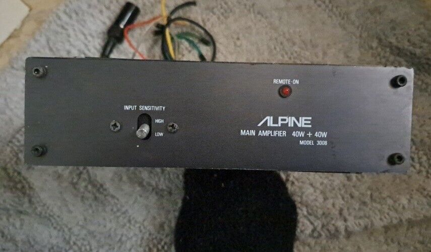 VTG Rare Old School 80s Retro Alpine 3008 Amplifier Car Stereo Audio Amp 