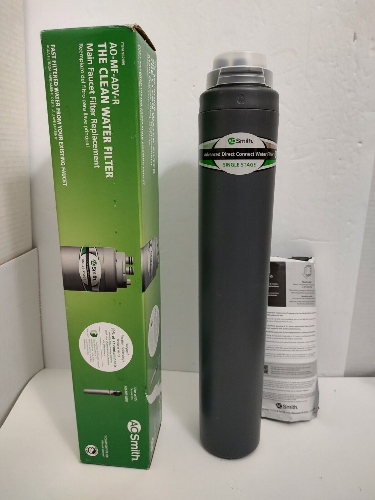 AO Smith Direct Connect Water Faucet Filter AO-MF-ADV-R 962499