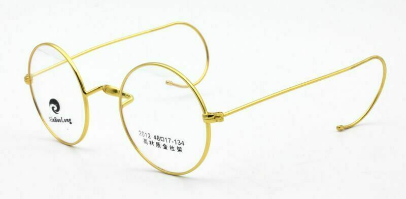Rimmed Vintage Eyeglass Frames Spectacles Wire Round Retro Antique Rx Glasses K