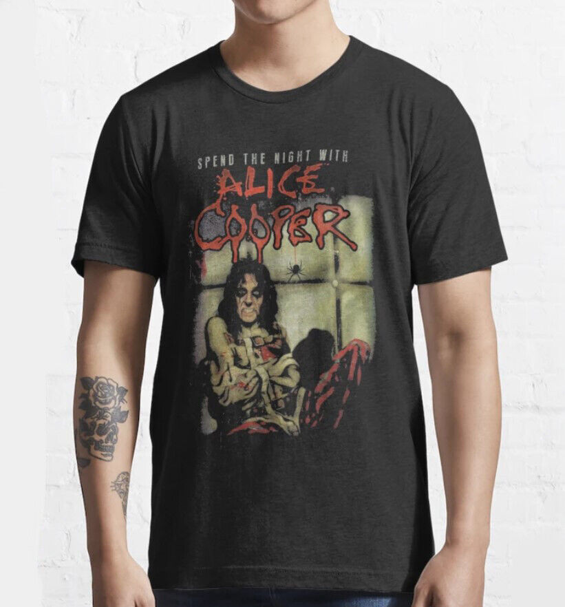 Rare Alice Cooper Vintage T-Shirt Unisex Short Sleeve T-Shirt All Sizes