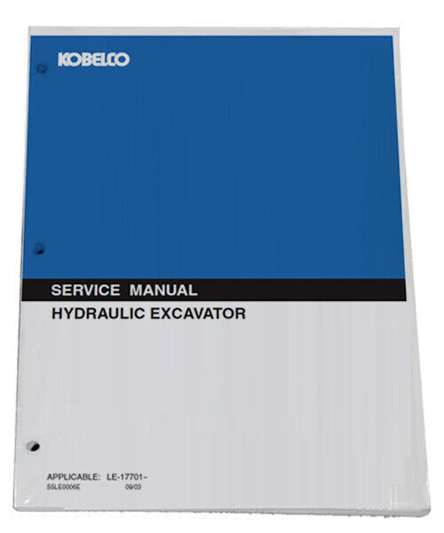 KOBELCO TLK 750, 860, 865, 965 Backhoe Service Manual Repair Technical Book