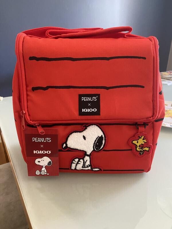 IGLOO x Peanuts EXCLUSIVE Snoopy Dog House Insulated RED Lunch Bag 