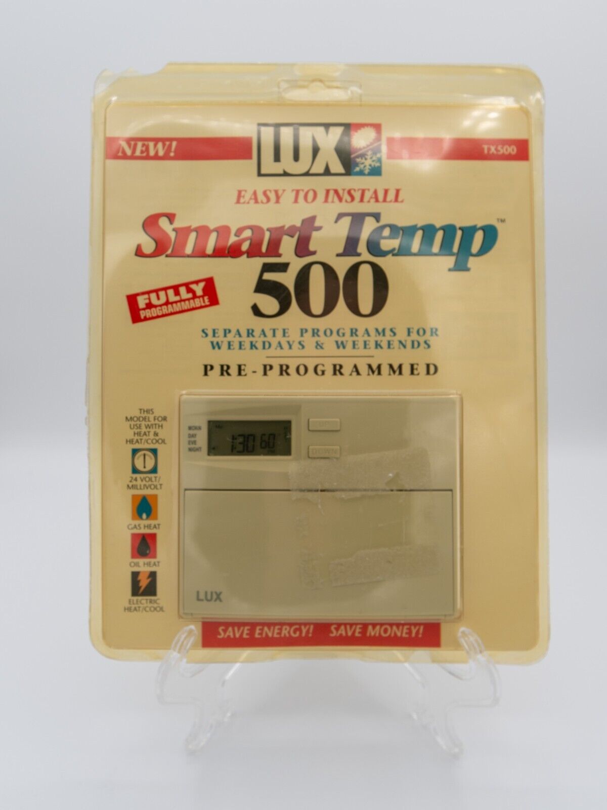 Lux smart temp tx500 programable thermostat