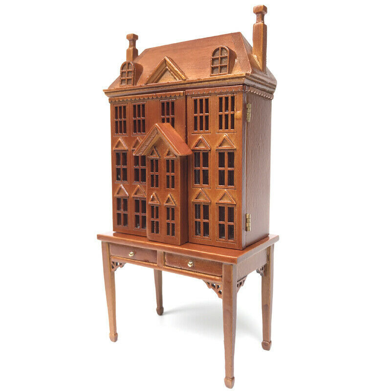 1/12House Castle Cabinet Dollhouse Scene Decor Miniature Handmade Wood Doll