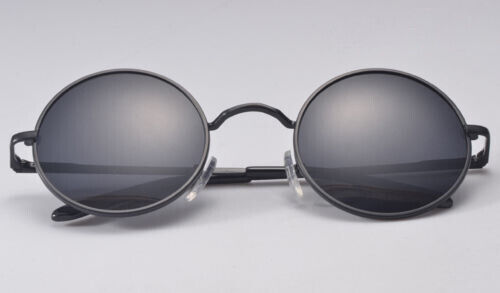 Vintage John Lennon Polarized Round Sunglasses Mens Womens Hippie Retro Glasses