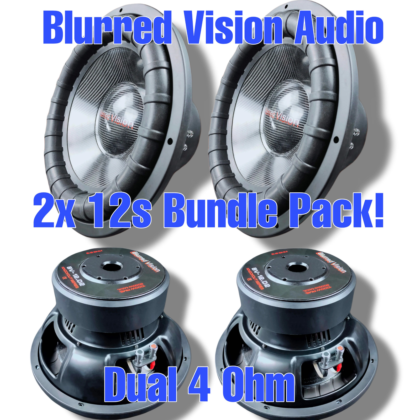 2xBlurred Vision Audio 2X 12s COMBO KNOCKOUT BV-12\