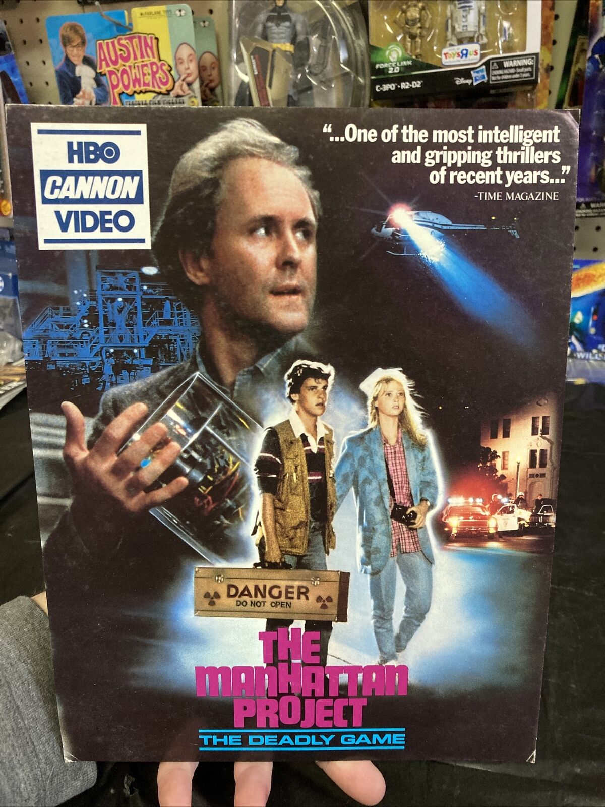The Manhattan Project Video Store Counter Display Standee 1986 11x8 3/8