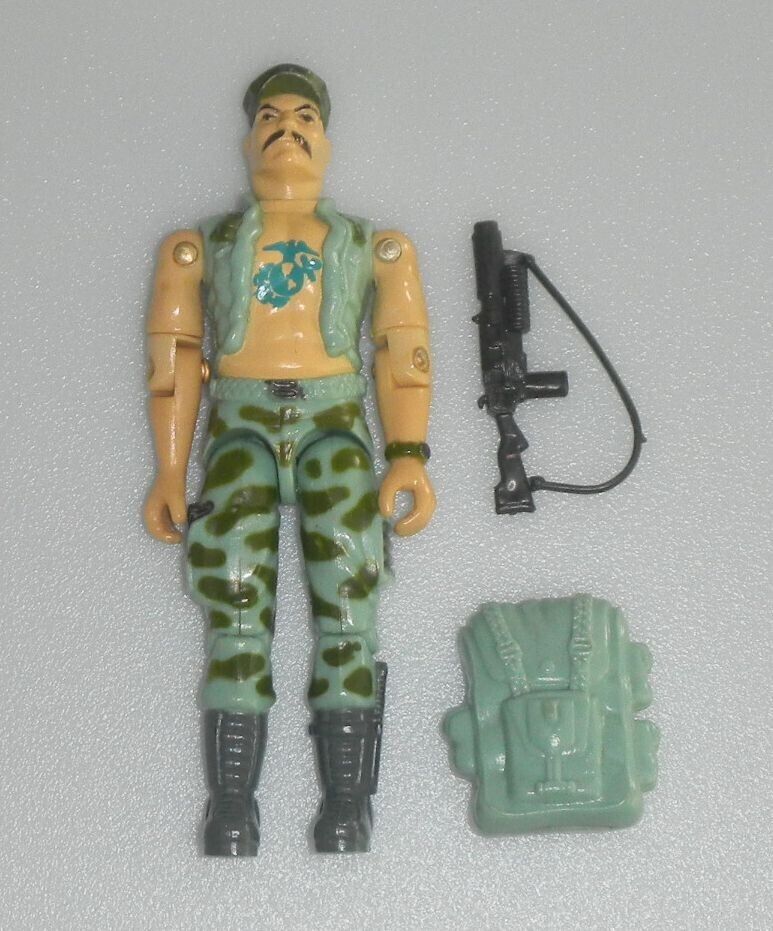 1983 Vintage GI Joe ARAH USMC Gung Ho v1 3.75 Figure & Accessories Lot *Complete
