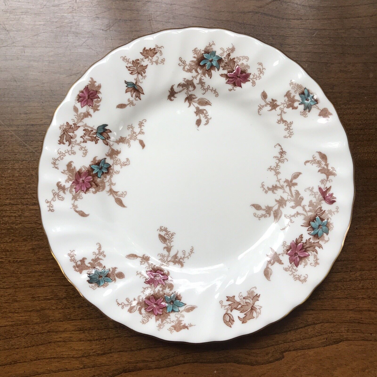Minton Bone China Ancestral Bread & Butter Plate - Wreath Back Stamp