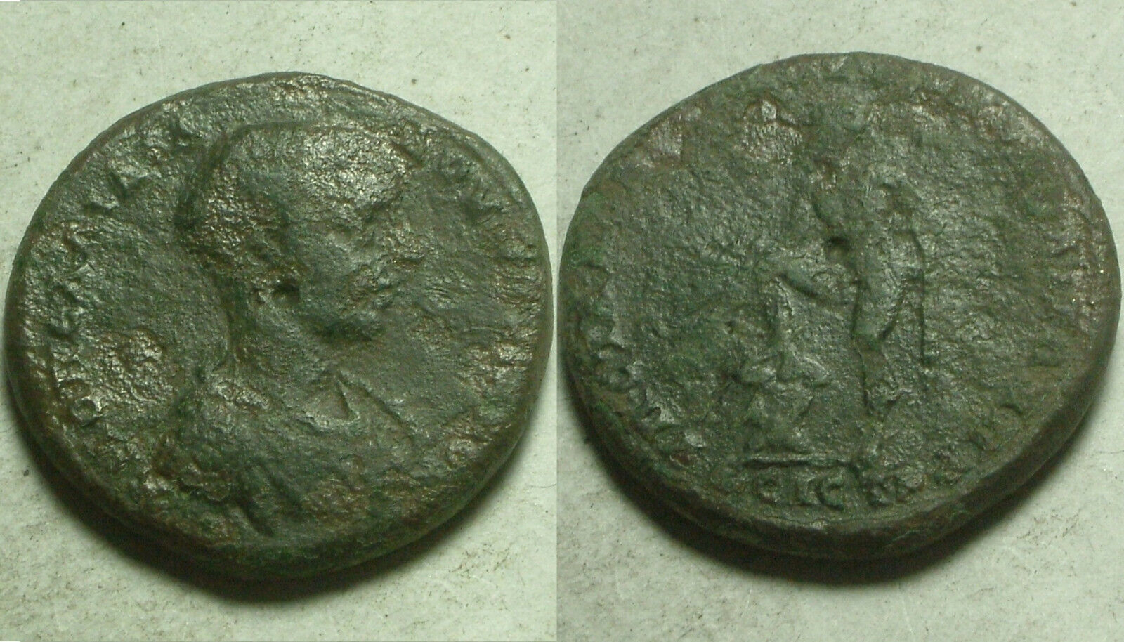 Rare Genuine Ancient Roman coin Diadumenian 4 Assaria Nikopolis ad Istrum Hermes