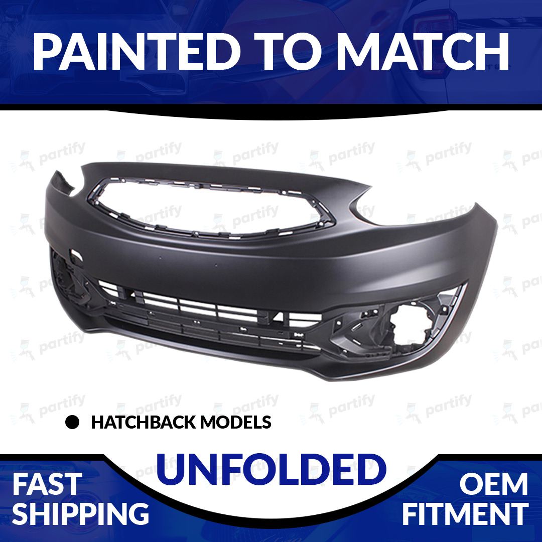 NEW Painted to Match 2017-2020 Mitsubishi Mirage Hatchback Unfolded Front Bumper
