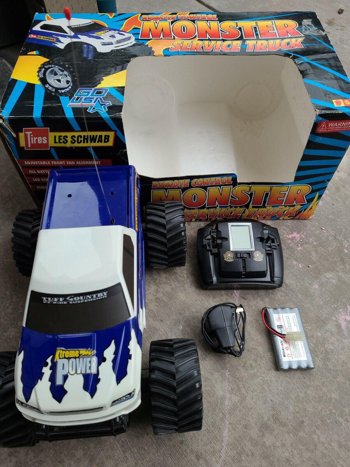 Les Schwab Xtreme Power RC Monster Truck Service Truck with 27mhz 