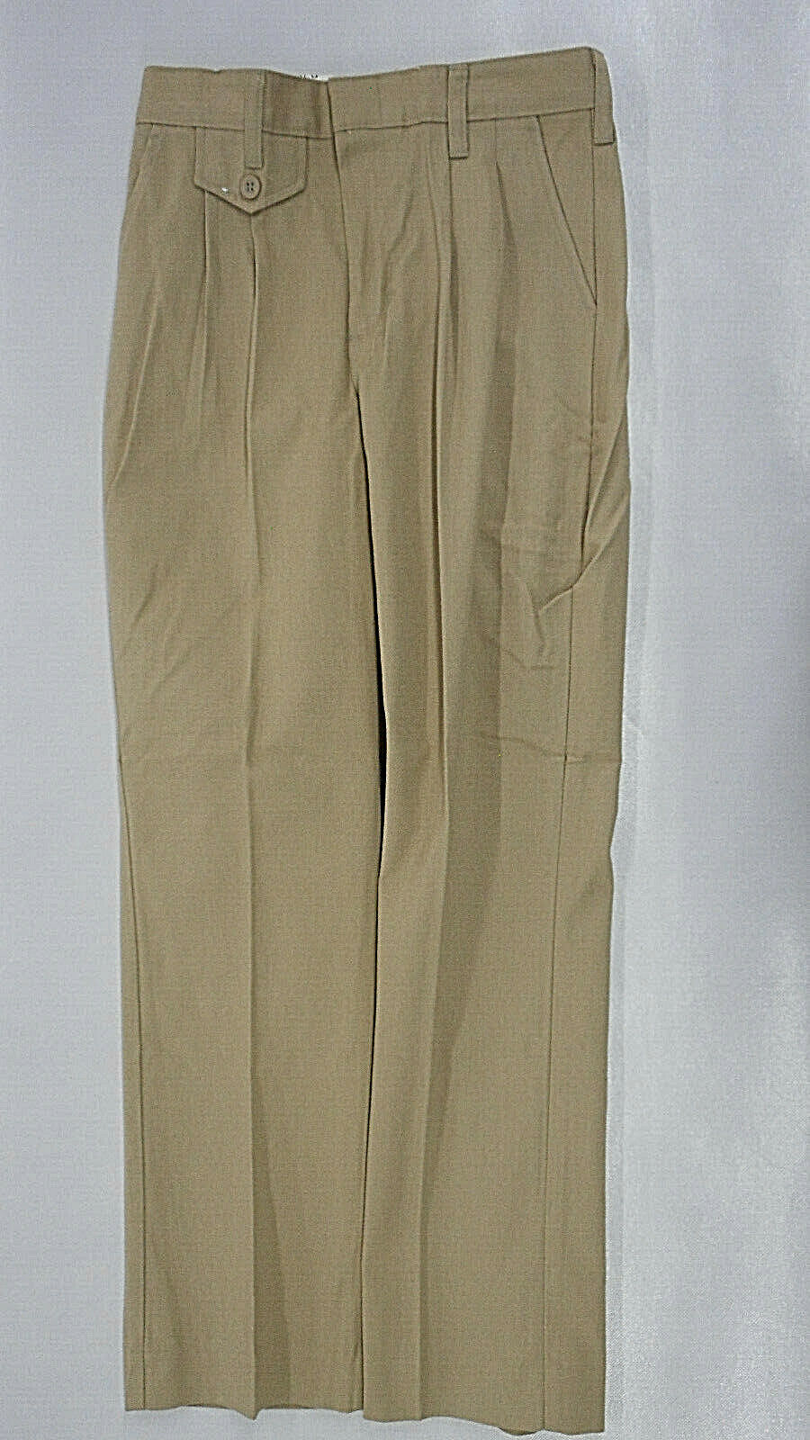 Girls A+ Khaki Pleated Front Unfiorm Pants Regular Size 12