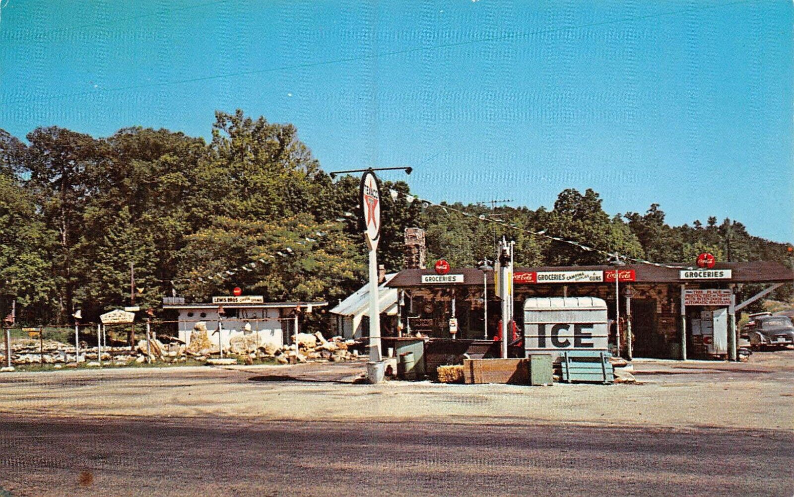 LEWIS BROTHERS World Famous Country Store Crystal Springs Arkansas Postcard