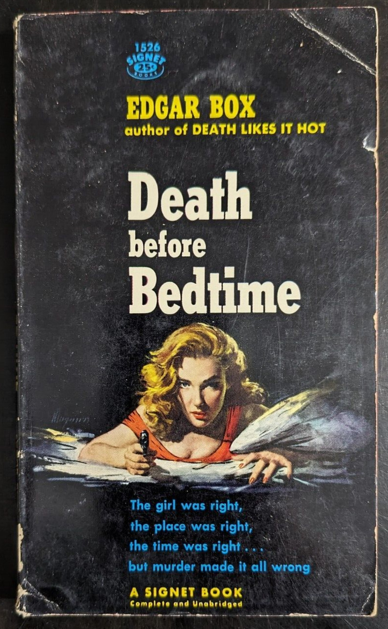Death Before Bedtime Edgar Box Vintage Sleaze GGA Paperback Signet 