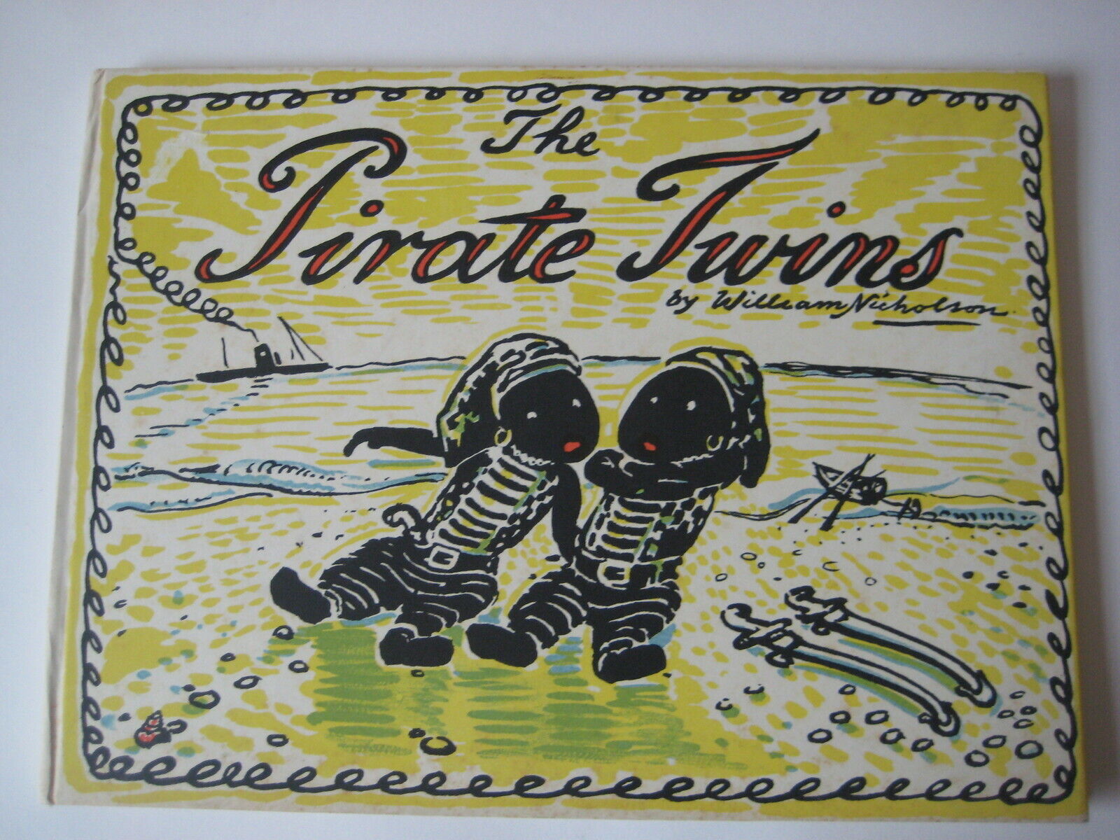 vtg 1929 The Pirate Twins BOOK William Nicholson antique 1st edition Faber HB
