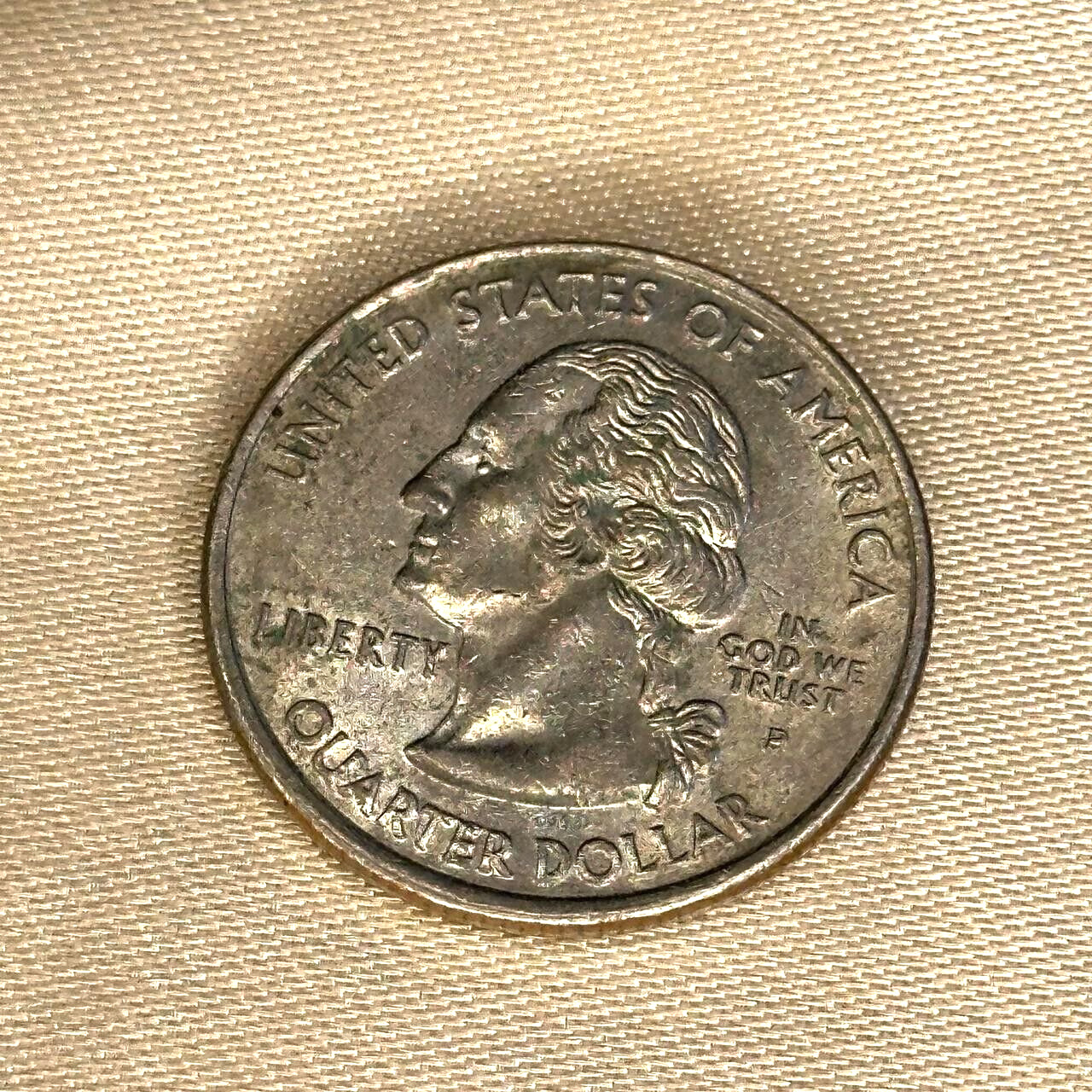 Vintage 1788-2001 Washington Quarter Dollar P Coin, Collectible Rare U.S