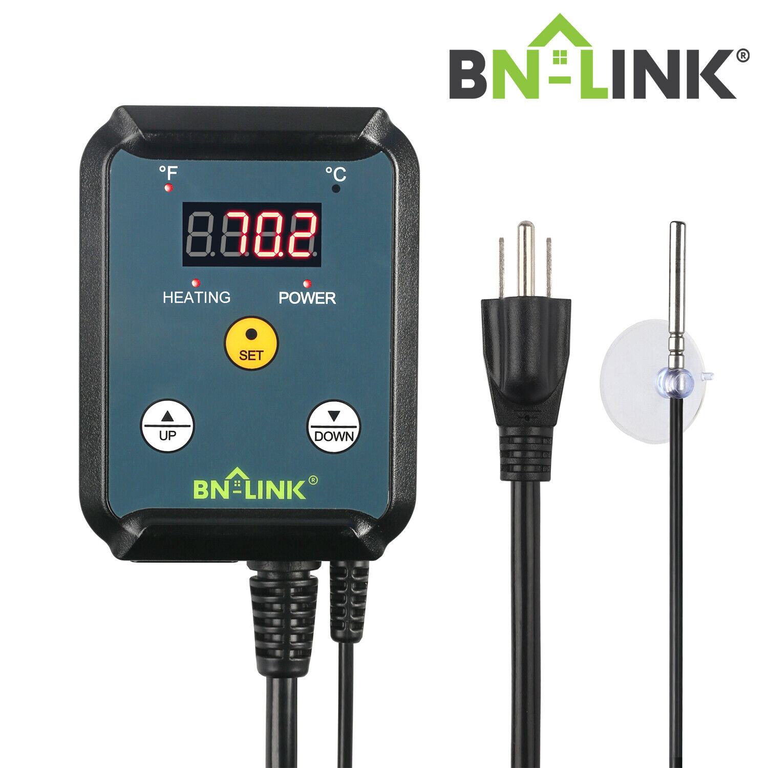 BN-LINK Digital Temperature Controller Thermostat Outlet For Heat Mat Seed 110V