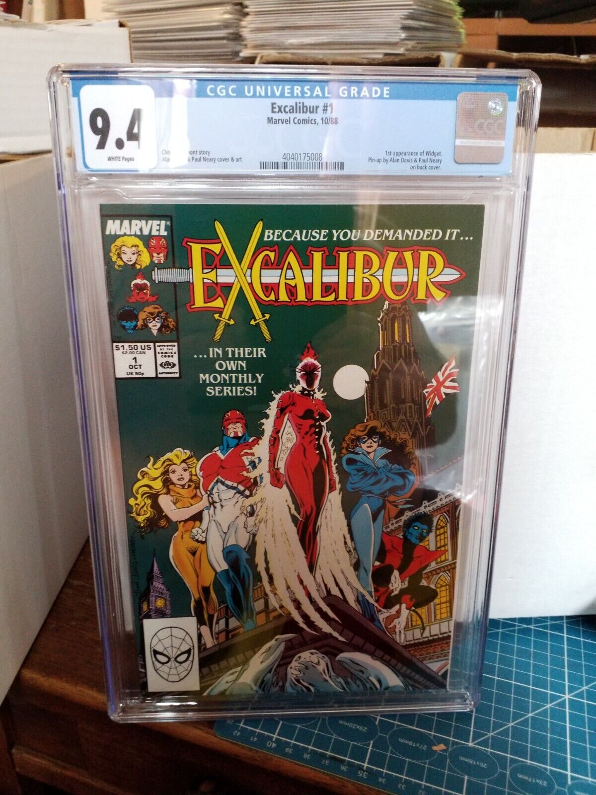 Excalibur 1 Marvel Comics 1988 CGC 9.4 ST5-43