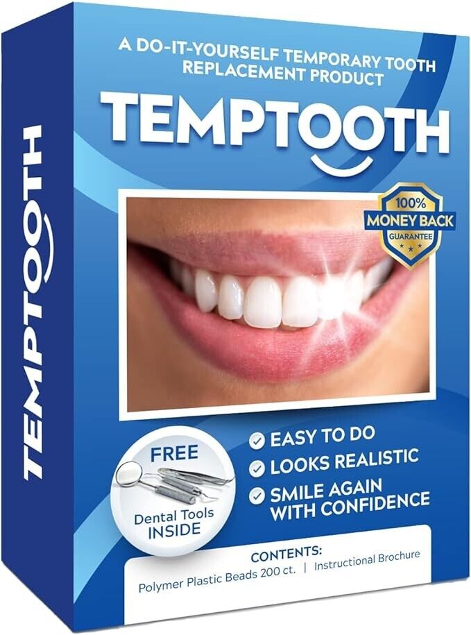 Temptooth Kit Original Temp tooth Missing Tooth Replacement Over 250,000 Sold