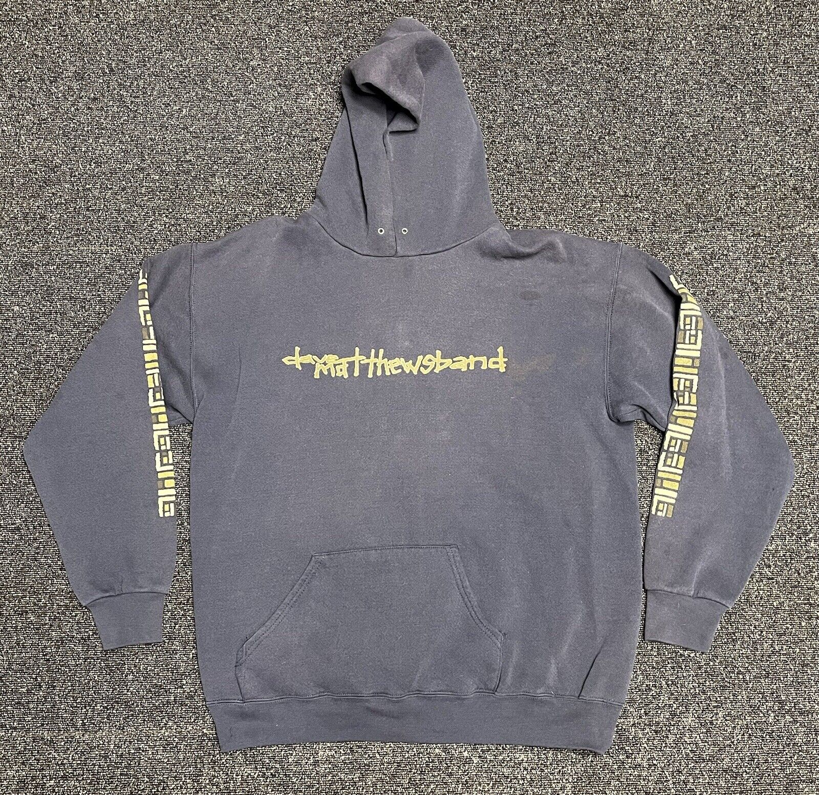 VTG Dave Matthews Band Hoodie sweatshirt hooded size Large faded rare