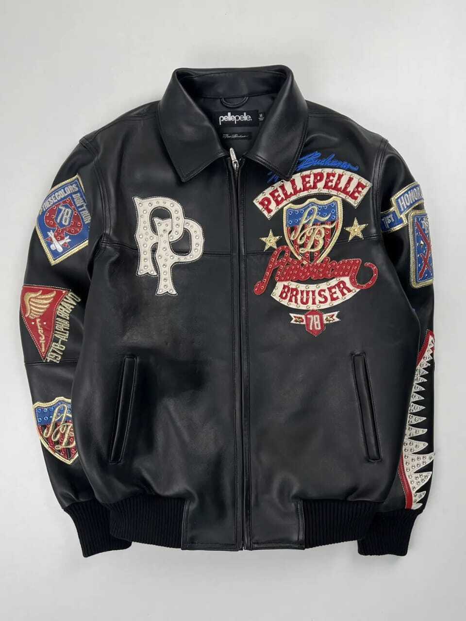 Pelle Pelle American Bruiser Plush Leather Jacket - Vintage Leather Jacket - Mar