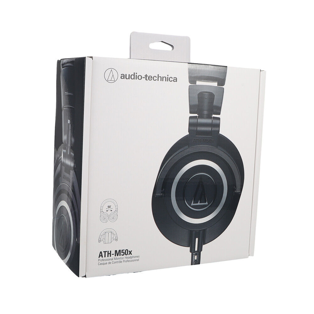 Audio-Technica ATH-M50X Professional Monitor Headphones - Black and White