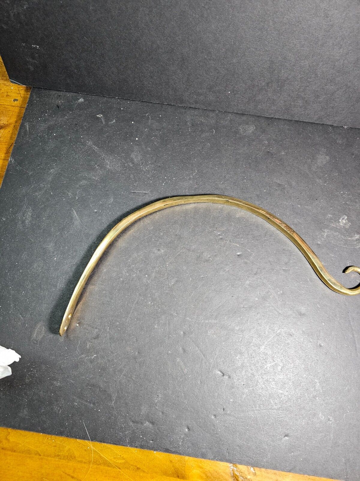 13 ' brass hook new old stock from the 1980s  plant holder heavy brass