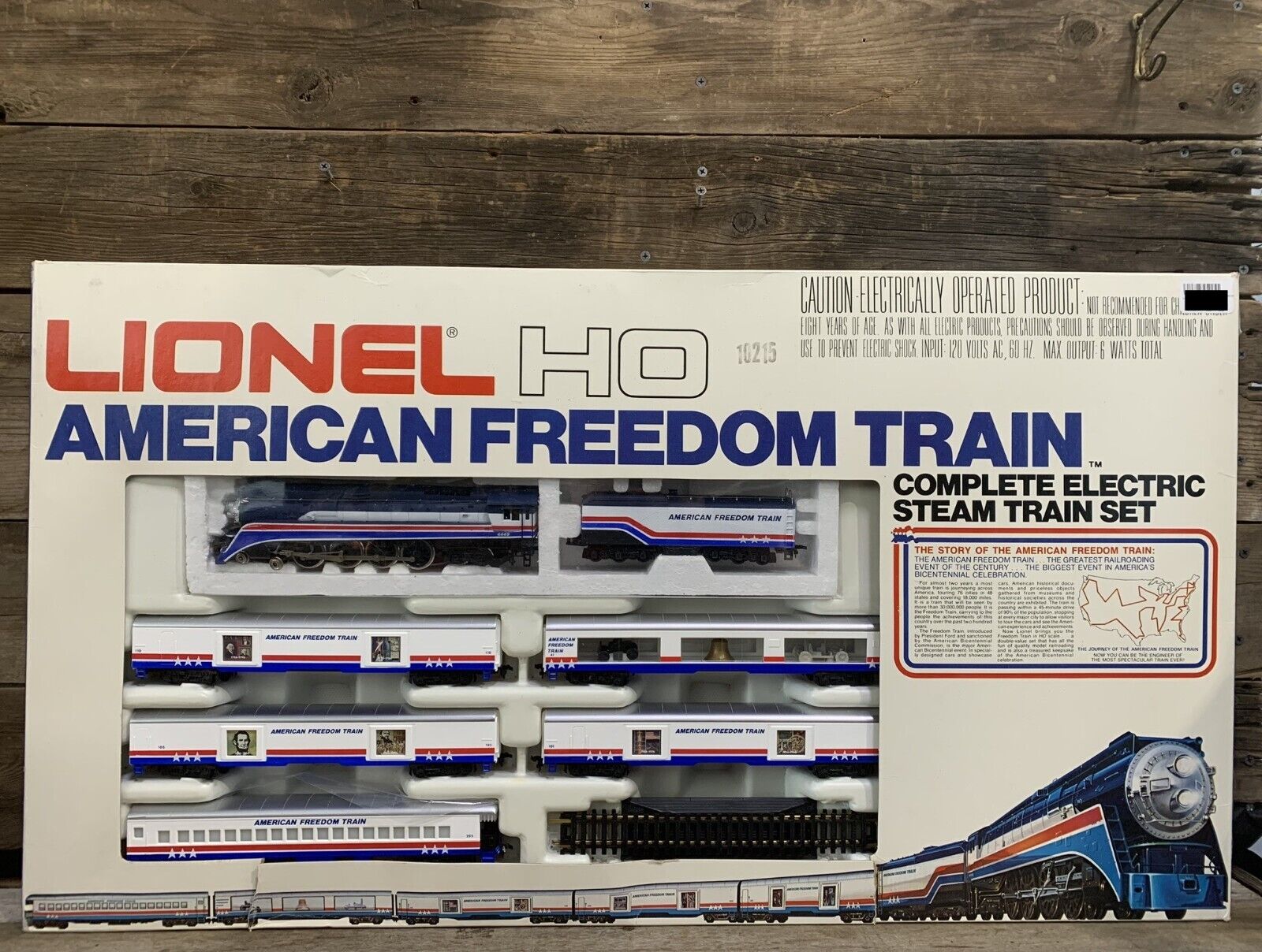 Lionel, American Freedom Train, Electric Steam Train Set, Ho Scale, In Box