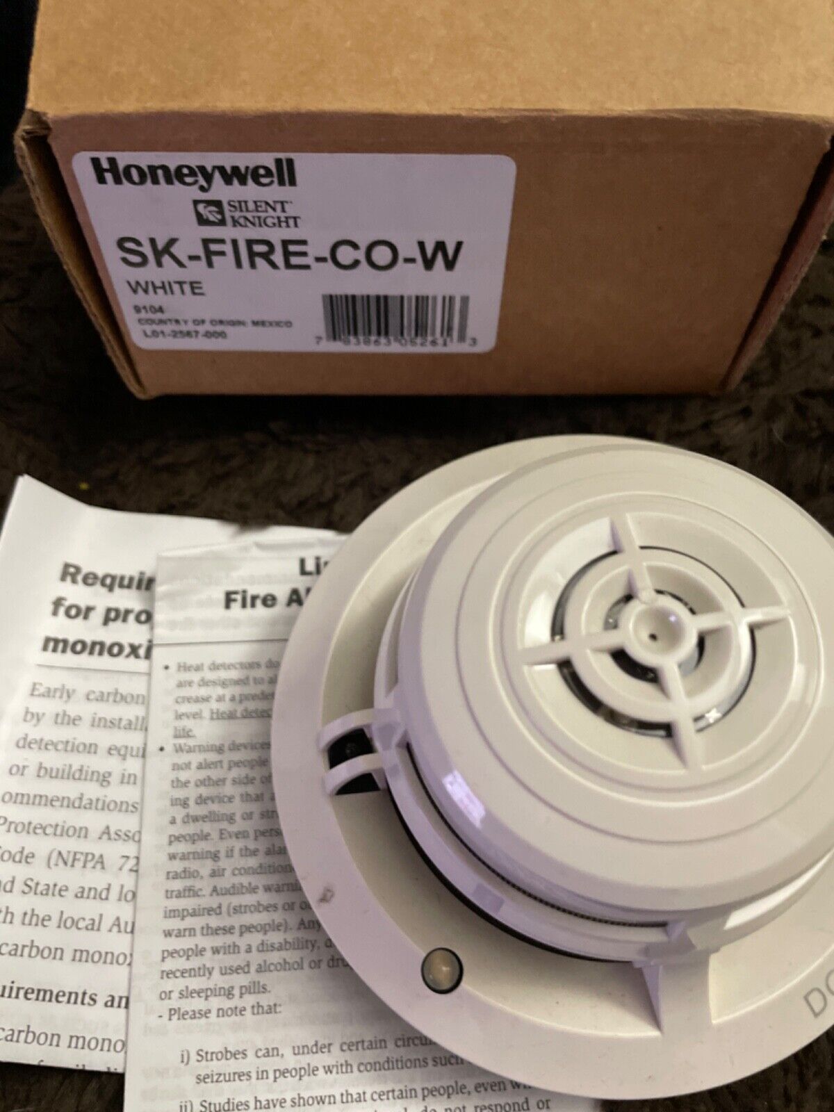 Honeywell Silent Knight SK-FIRE-CO Addressable Combination Fire/CO Detector