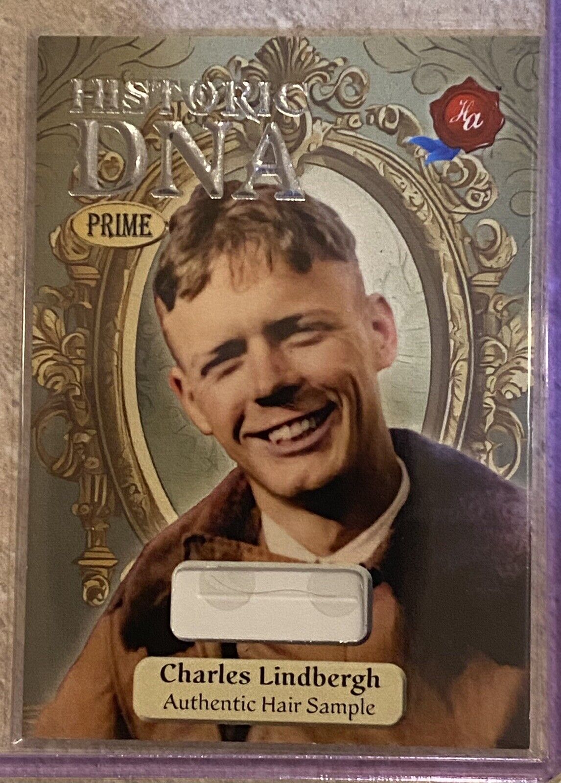 2024 HISTORIC AUTOGRAPHS PRIME CHARLES LINDBERGH HAIR DNA RELIC 24/25 
