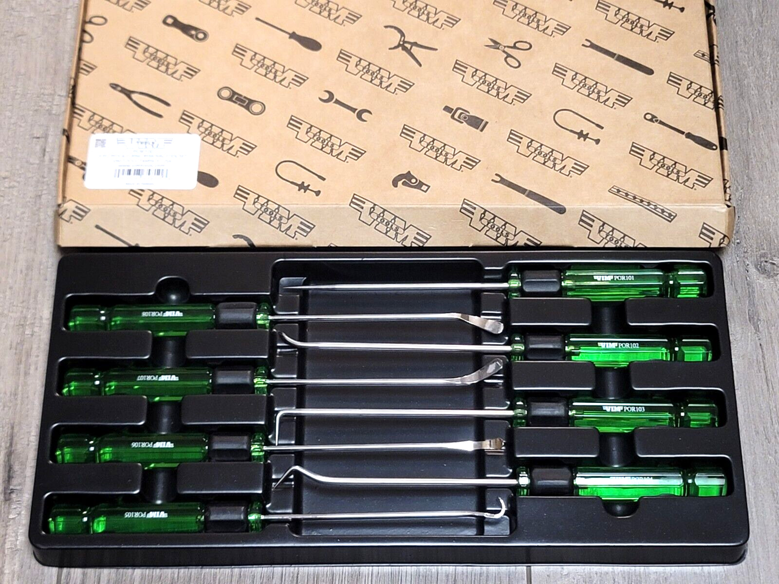 VIM Tools 8pc Mini Pick and O-Ring Removal Spoon Tool Set #POR100