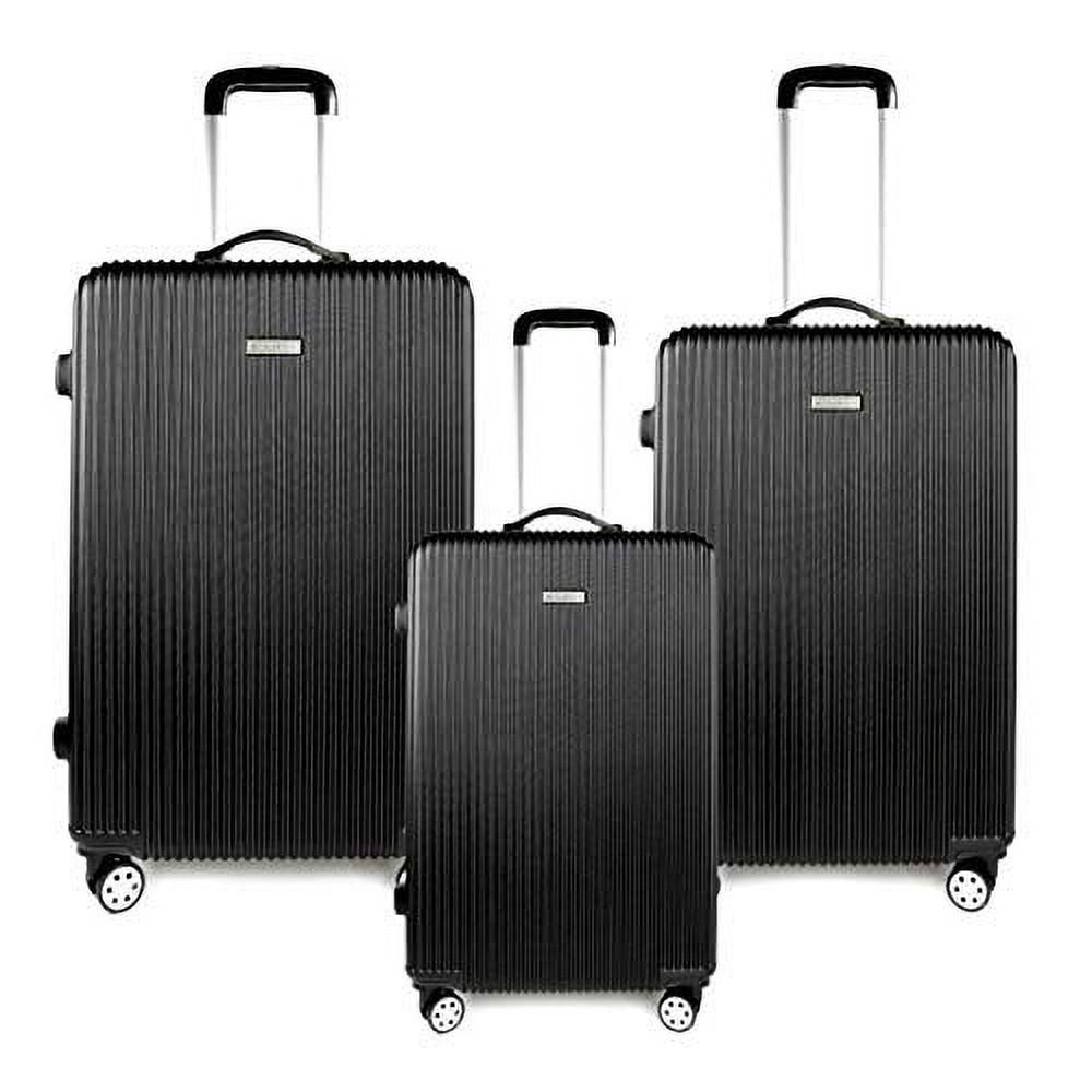 3Pcs Luggage Set Expandable Hard Sided Travel Suitcases Lightweight 3