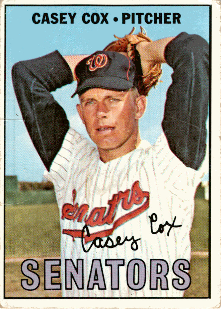 1967 Topps #414 Casey Cox Washington Senators Original Vintage