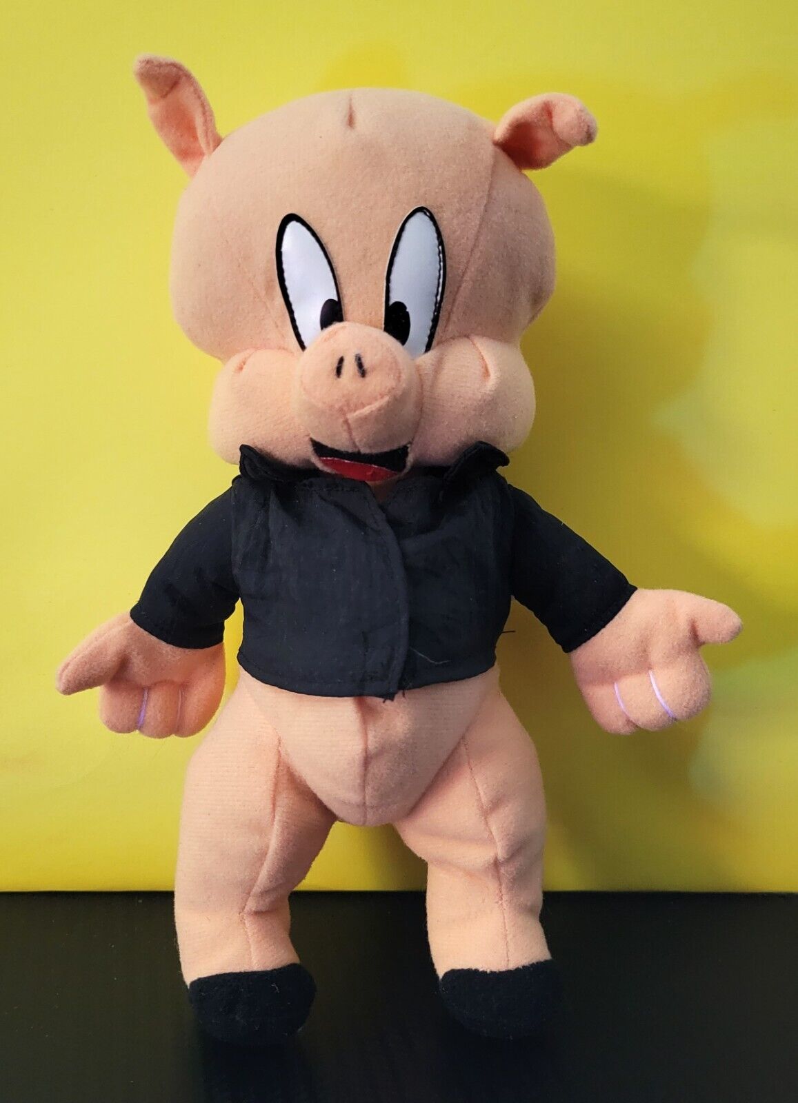 Vintage Looney Tunes Porky Pig Plush 9” Tag 1995 ACE Novelty Co