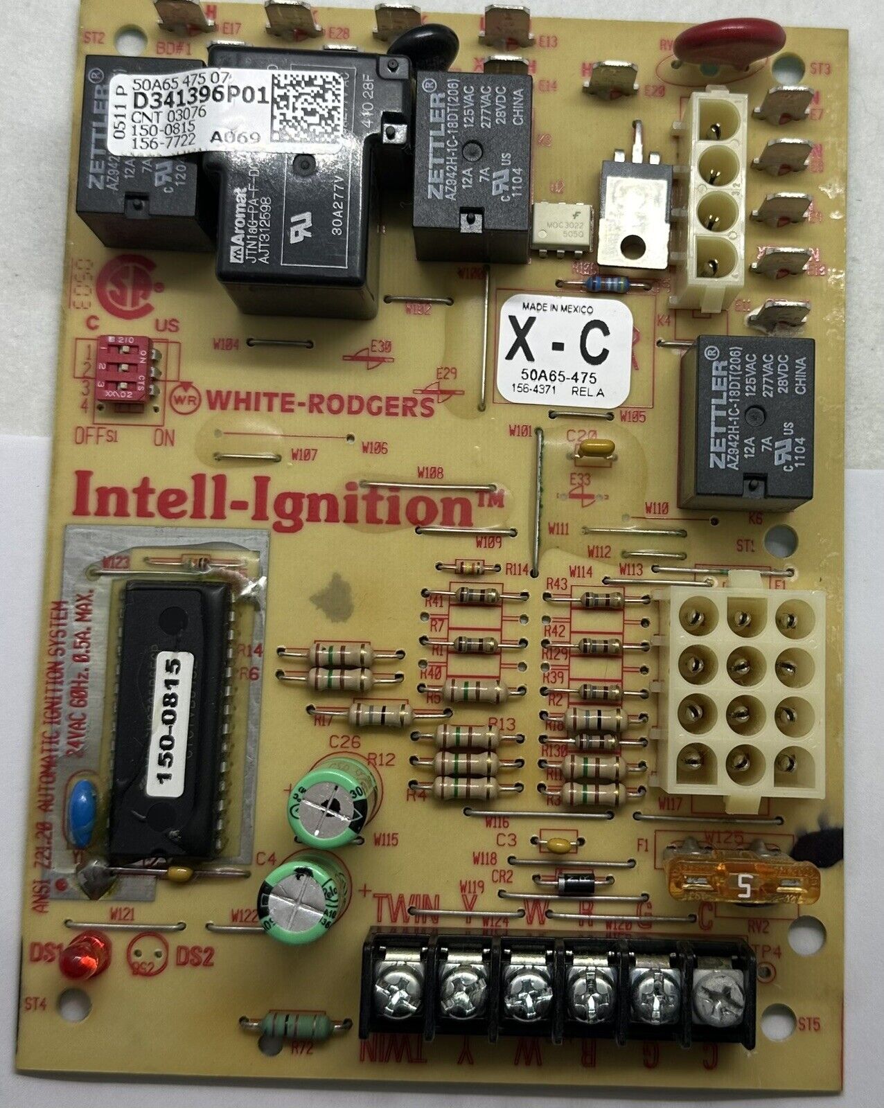 White-Rodgers 50A65-475-07  D341396P01  Furnace Control Circuit Board